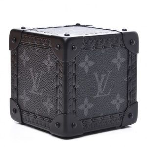 Authentic Louis Vuitton Trunk Cube Paperweight Monogram Eclipse